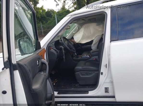 JN8AY2BC0P9183538 2023 NISSAN ARMADA White Widok wnętrza z przodu