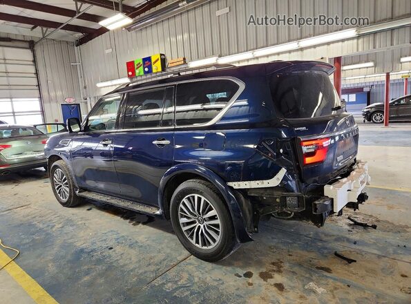 JN8AY2BC2N9162087 2022 NISSAN ARMADA Blue Rear left