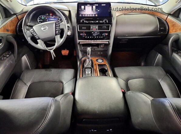 JN8AY2BC2N9162087 2022 NISSAN ARMADA Blue Dashboard view