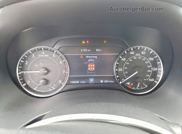 JN8AY2BC3M9145653 2021 NISSAN ARMADA Black Widok zestawu wskaźników