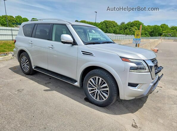 JN8AY2BCXR9196915 2024 NISSAN ARMADA Silver Przód prawy