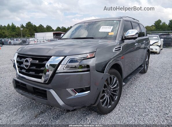 JN8AY2CD6P9694338 2023 NISSAN ARMADA Gray Przód lewy