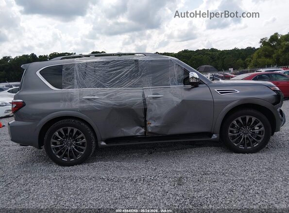 JN8AY2CD6P9694338 2023 NISSAN ARMADA Gray Widok wnętrza z tyłu