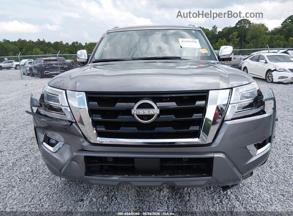 JN8AY2CD6P9694338 2023 NISSAN ARMADA Gray Widok zestawu wskaźników