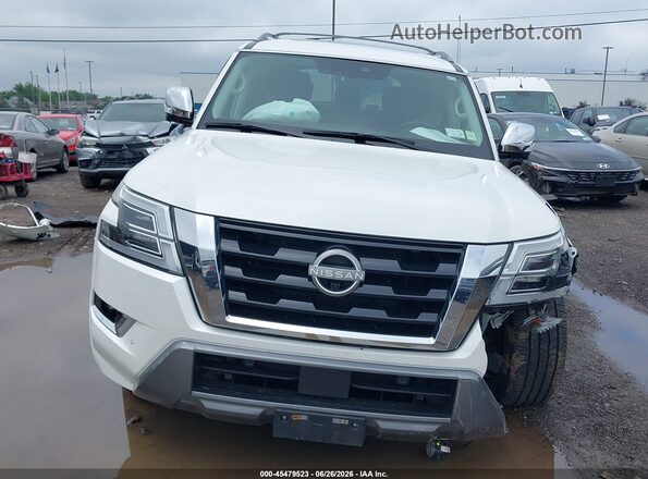 JN8AY2CD9P9691126 2023 NISSAN ARMADA White Widok wnętrza z tyłu