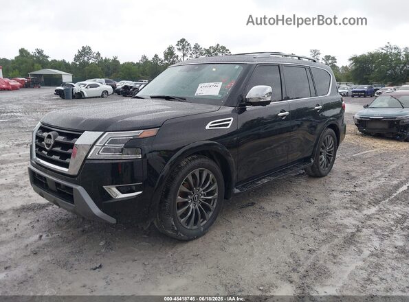 JN8AY2DA2R9418231 2024 NISSAN ARMADA Черный Передняя левая четверть