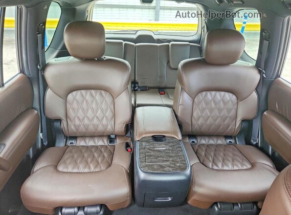 JN8AY2DA3M9372725 2021 NISSAN ARMADA Темно-бордовый Вид задних сидений