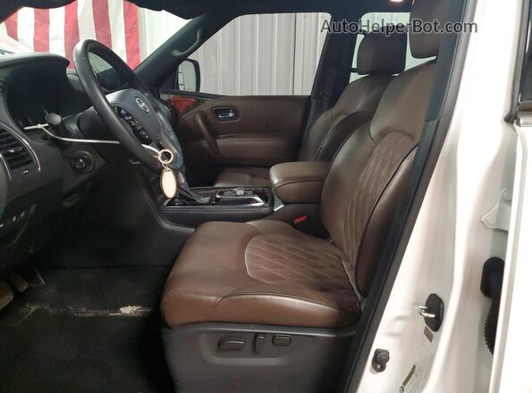 JN8AY2DB3P9837579 2023 NISSAN ARMADA Белый Вид салона спереди
