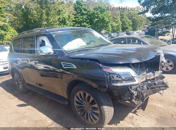 JN8AY2DB7P9836466 2023 NISSAN ARMADA Black Вид задньої частини салону