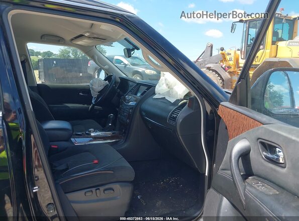 JN8AY2NC0L9618211 2020 NISSAN ARMADA Black წინა სალონის ხედი