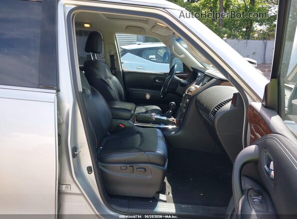 JN8AY2NC6H9502955 2017 NISSAN ARMADA Серебряный Вид салона спереди