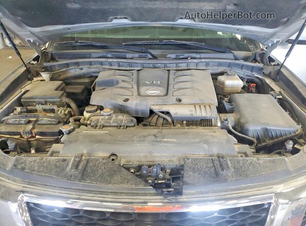 JN8AY2NC8H9508563 2017 NISSAN ARMADA Silver Engine compartment view