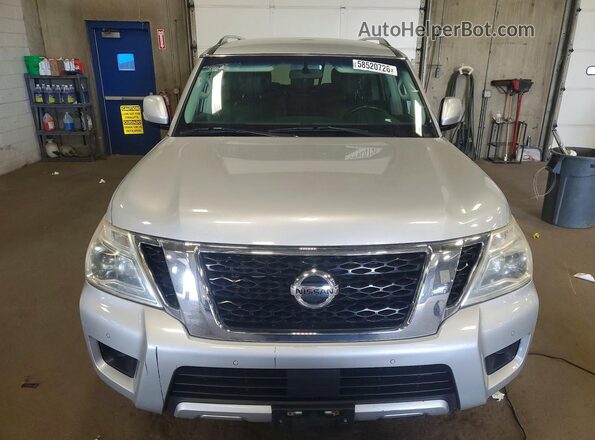 JN8AY2NC8H9508563 2017 NISSAN ARMADA Silver Front view