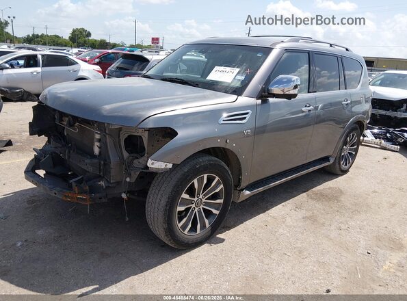 JN8AY2ND0H9008325 2017 NISSAN ARMADA Gray Передня ліва чверть