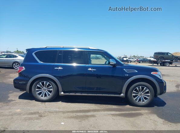 JN8AY2ND1L9108913 2020 NISSAN ARMADA Blue Вид задньої частини салону