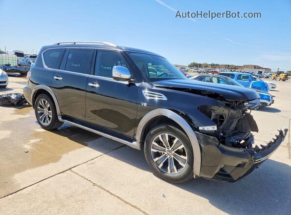 JN8AY2ND2K9086824 2019 NISSAN ARMADA Black Передня права чверть