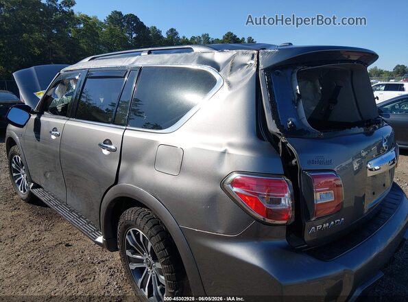 JN8AY2ND2L9109018 2020 NISSAN ARMADA Gray Widok z przodu