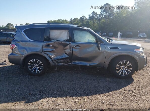 JN8AY2ND2L9109018 2020 NISSAN ARMADA Gray Widok wnętrza 360 stopni