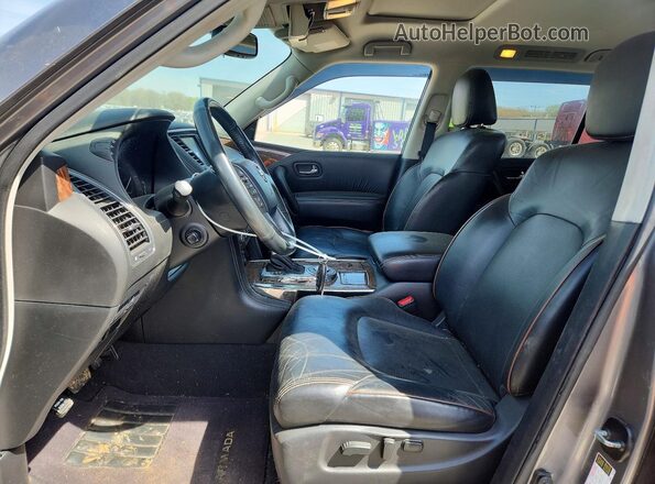 JN8AY2ND3JX001029 2018 NISSAN ARMADA Silver წინა სალონის ხედი
