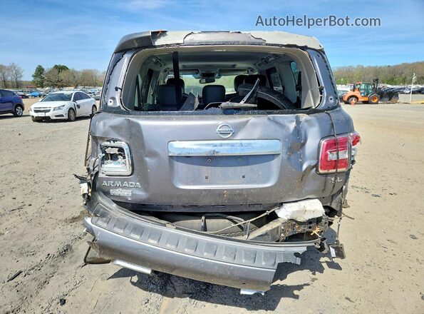 JN8AY2ND3JX001029 2018 NISSAN ARMADA Silver უკანა ხედი