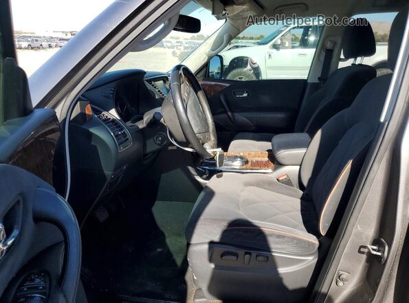 JN8AY2ND6KX009045 2019 NISSAN ARMADA Серый Вид салона спереди