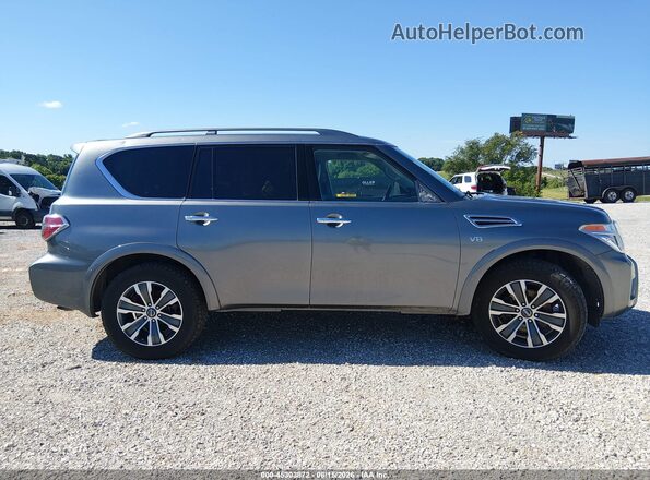JN8AY2ND9K9088439 2019 NISSAN ARMADA Gray Widok wnętrza z tyłu