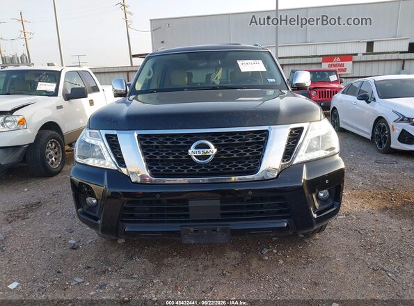JN8AY2ND9KX009184 2019 NISSAN ARMADA Black Вид щитка приладів