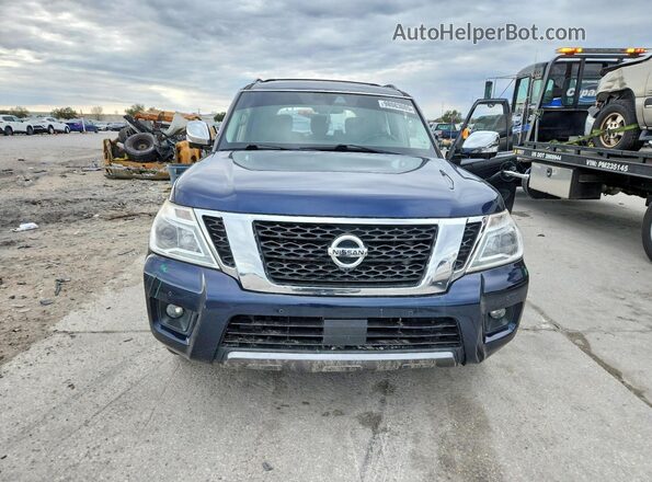 JN8AY2NDXL9105959 2020 NISSAN ARMADA Blue Widok z przodu