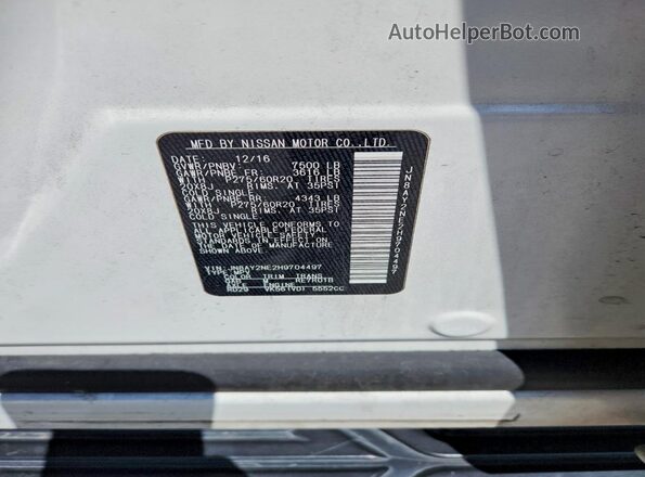 JN8AY2NE2H9704497 2017 NISSAN ARMADA White 