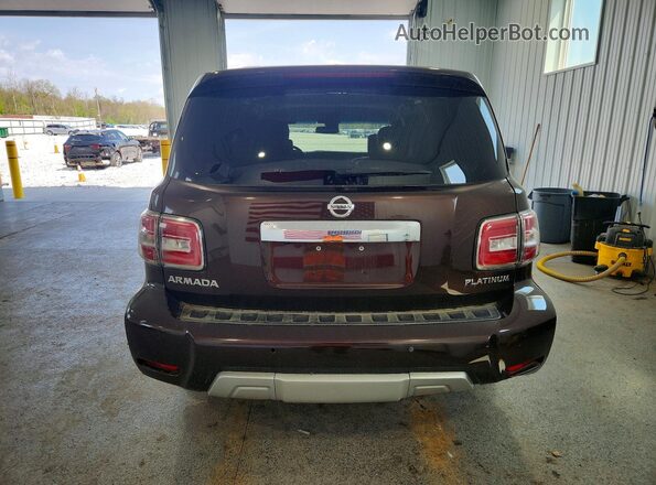 JN8AY2NE3H9700653 2017 NISSAN ARMADA Maroon Rear view