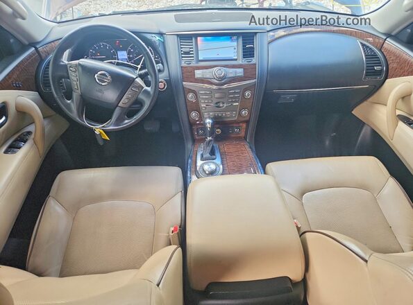 JN8AY2NE3H9700653 2017 NISSAN ARMADA Maroon Dashboard view