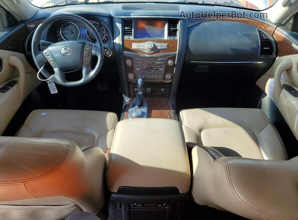 JN8AY2NE4H9701567 2017 NISSAN ARMADA White Вид панелі приладів