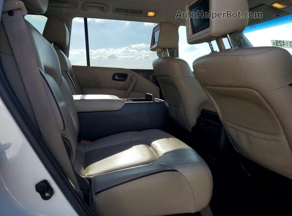 JN8AY2NE4H9701567 2017 NISSAN ARMADA White Вид задньої частини салону