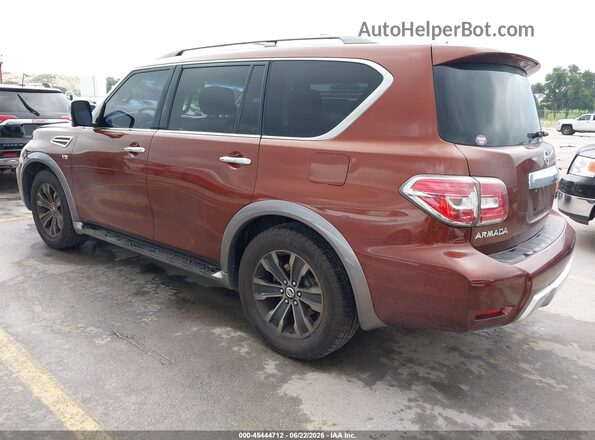 JN8AY2NE5H9700993 2017 NISSAN ARMADA Orange Задня ліва чверть