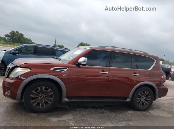JN8AY2NE5H9700993 2017 NISSAN ARMADA Orange Панорамний вид салону 360°