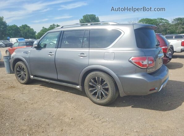 JN8AY2NEXH9705154 2017 NISSAN ARMADA Gray Trasero izquierdo
