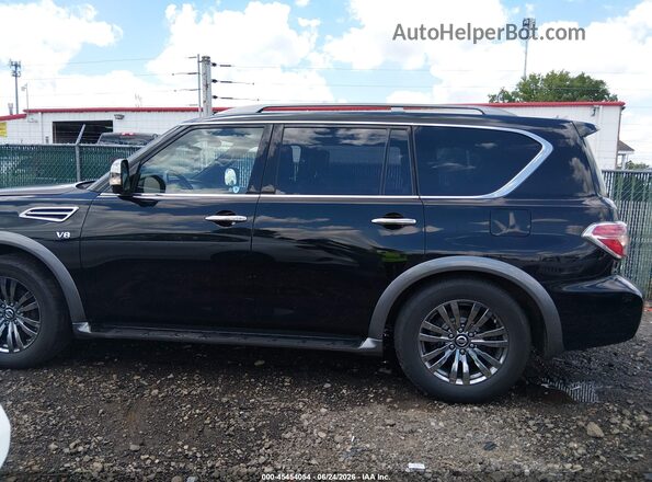 JN8AY2NEXJ9734112 2018 NISSAN ARMADA Черный Панорамный вид салона 360°