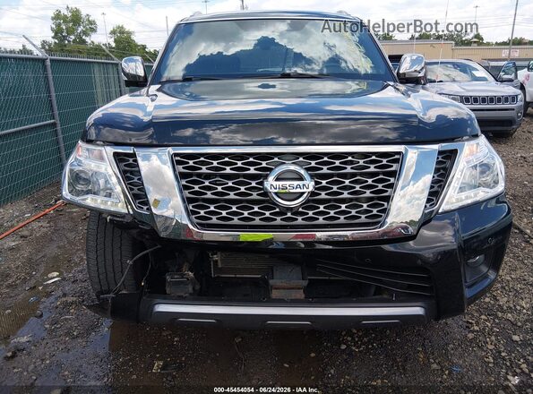 JN8AY2NEXJ9734112 2018 NISSAN ARMADA Черный Вид щитка приборов