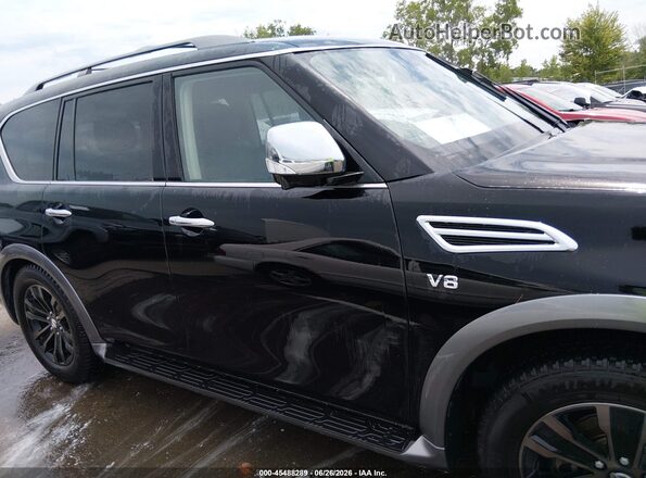JN8AY2NEXJX700151 2018 NISSAN ARMADA Black უკანა სალონის ხედი