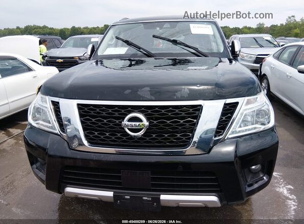 JN8AY2NEXJX700151 2018 NISSAN ARMADA Black ხელსაწყოთა პანელის ხედი