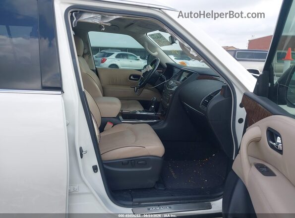 JN8AY2NF1K9351069 2019 NISSAN ARMADA White წინა სალონის ხედი