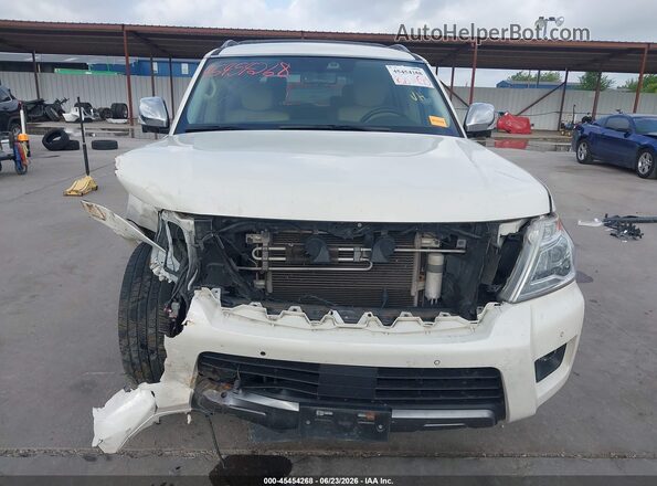 JN8AY2NF1K9351069 2019 NISSAN ARMADA White უკანა სალონის ხედი