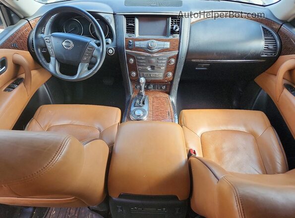JN8AY2NF2H9300172 2017 NISSAN ARMADA Black Widok deski rozdzielczej