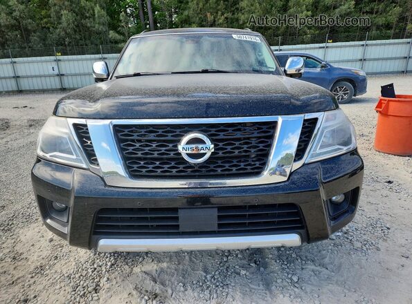 JN8AY2NF2H9300172 2017 NISSAN ARMADA Black Widok z przodu