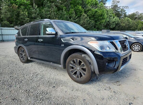 JN8AY2NF2H9300172 2017 NISSAN ARMADA Black Przód prawy
