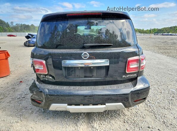 JN8AY2NF2H9300172 2017 NISSAN ARMADA Black Widok z tyłu