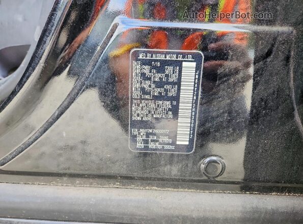 JN8AY2NF2H9300172 2017 NISSAN ARMADA Black Widok komory silnika