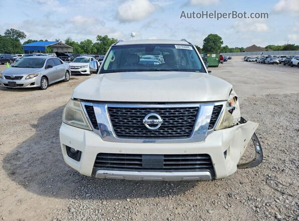 JN8AY2NF2H9301080 2017 NISSAN ARMADA White Widok z przodu