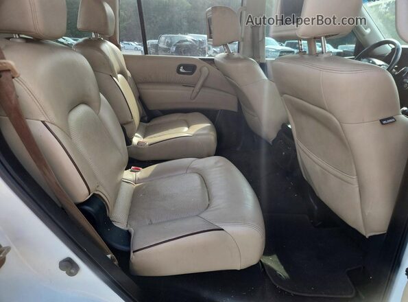 JN8AY2NF2H9301080 2017 NISSAN ARMADA White Widok wnętrza z tyłu