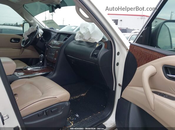 JN8AY2NF2L9360509 2020 NISSAN ARMADA White Vista interior delantera